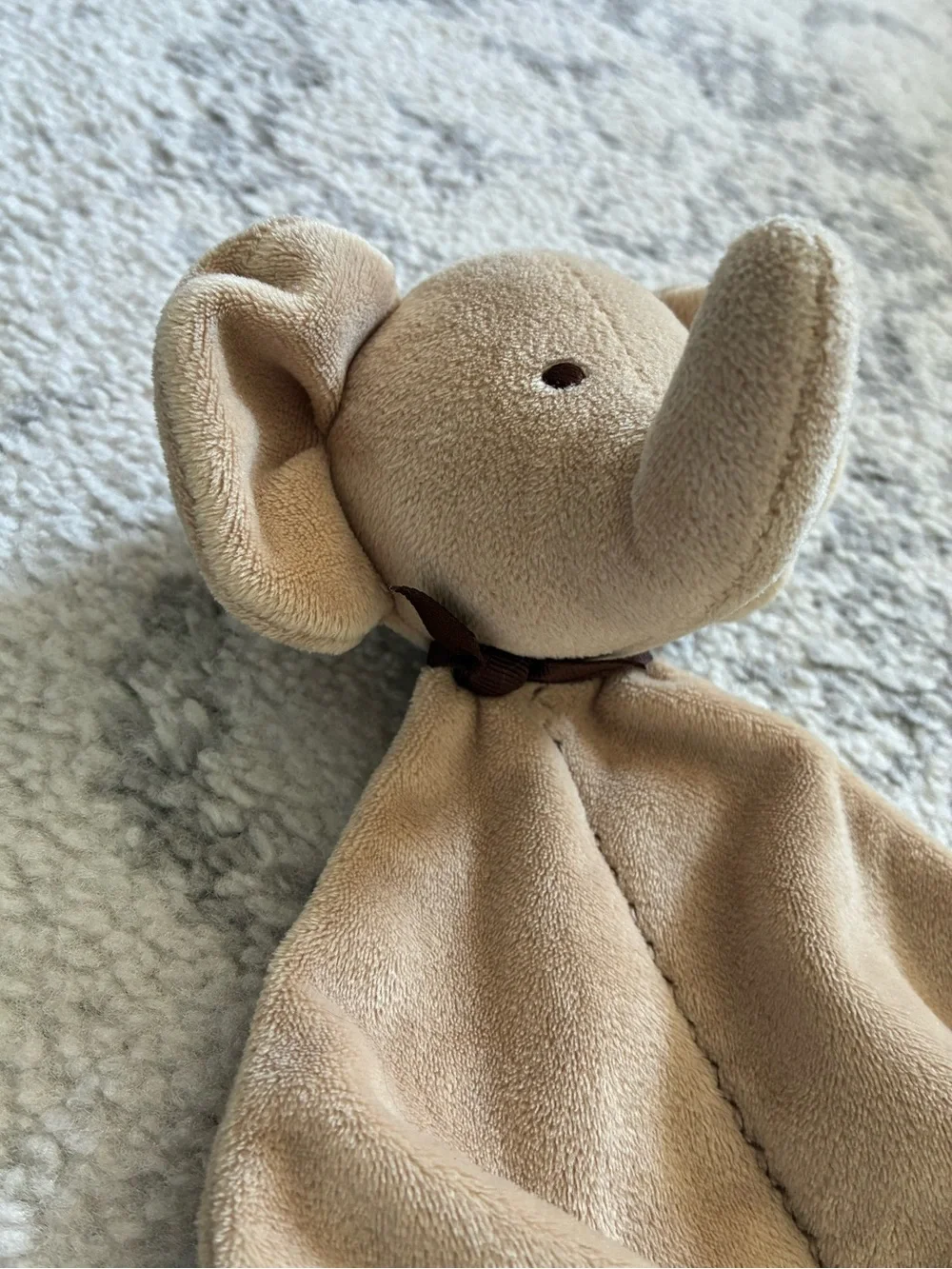 Carters Just One You Tan Elephant Security Blanket